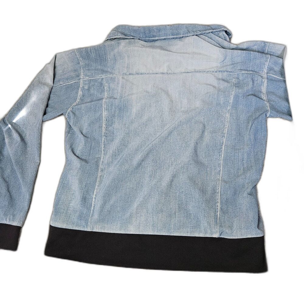 LUCY indiGO Activewear "Denim" Jacket Size Medium - Picture 3 of 7
